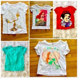 Girls Disney T-shirt bundle 4t